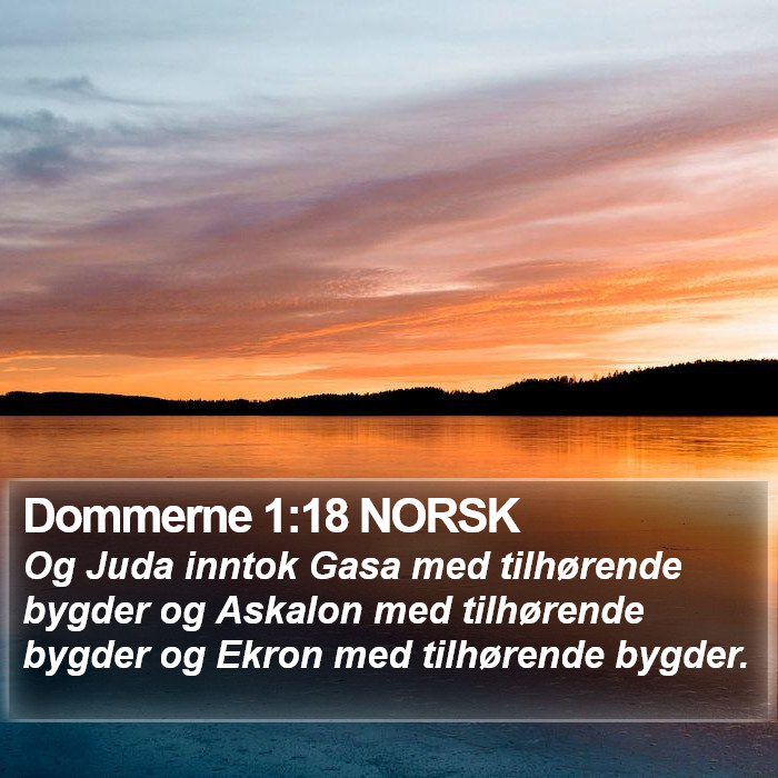 Dommerne 1:18 NORSK Bible Study