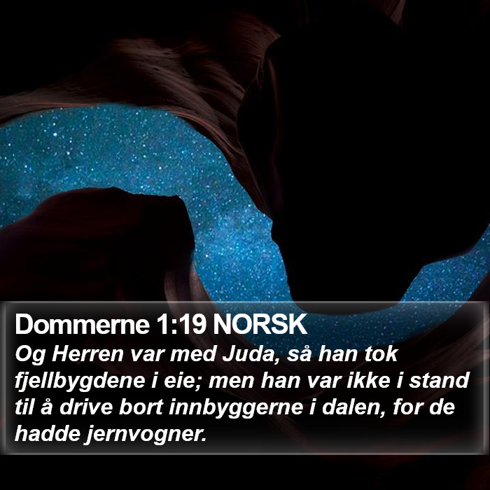 Dommerne 1:19 NORSK Bible Study