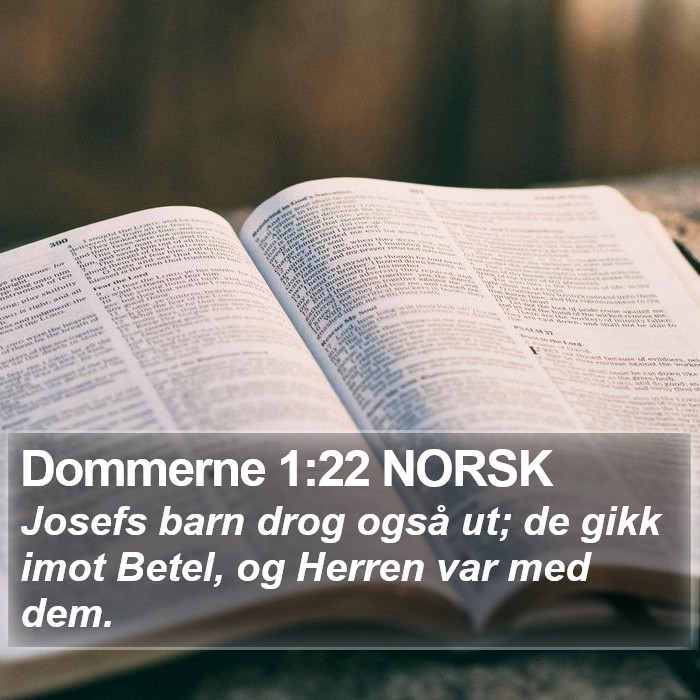 Dommerne 1:22 NORSK Bible Study