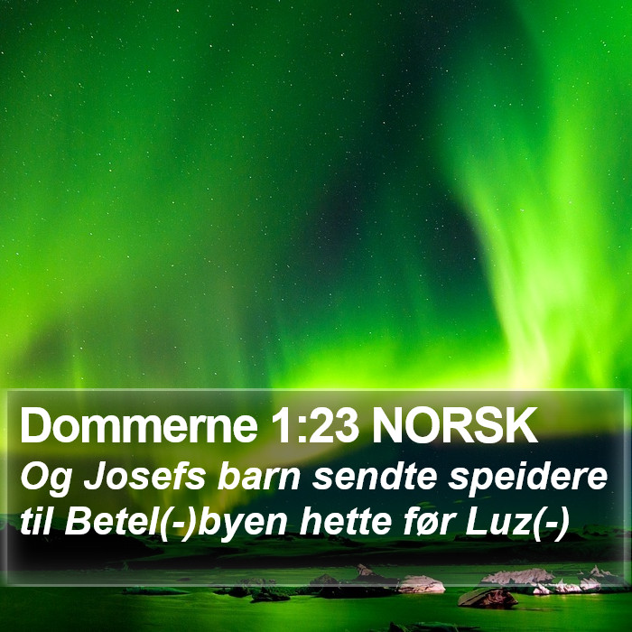 Dommerne 1:23 NORSK Bible Study