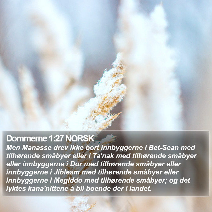 Dommerne 1:27 NORSK Bible Study