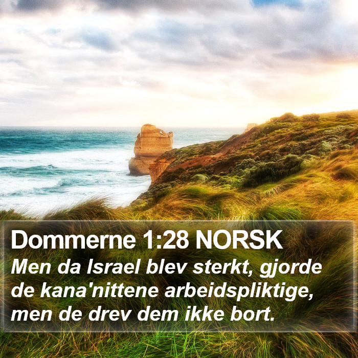 Dommerne 1:28 NORSK Bible Study