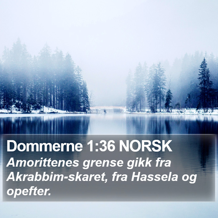 Dommerne 1:36 NORSK Bible Study