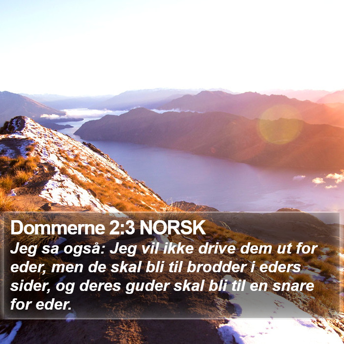 Dommerne 2:3 NORSK Bible Study