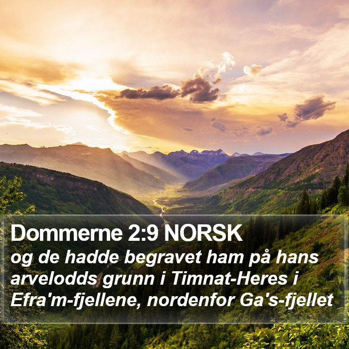 Dommerne 2:9 NORSK Bible Study