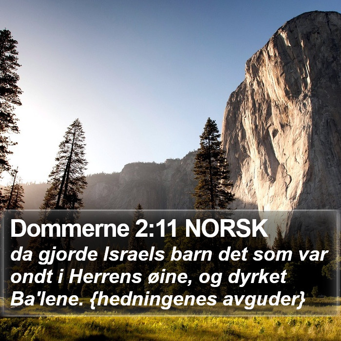 Dommerne 2:11 NORSK Bible Study