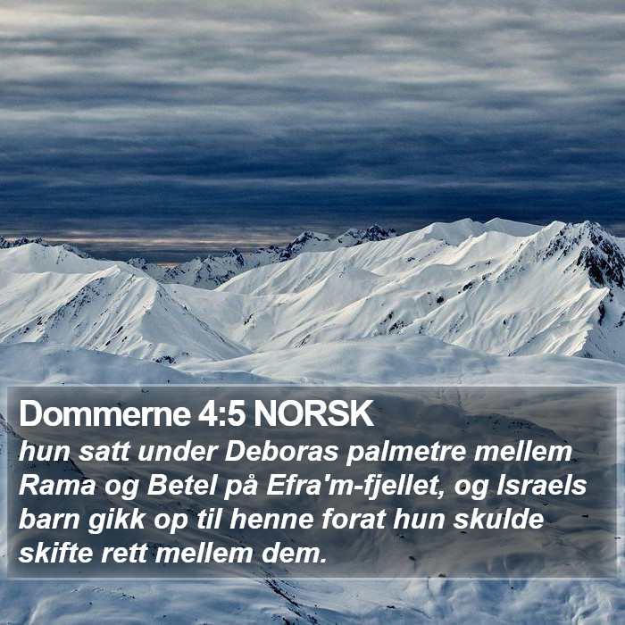 Dommerne 4:5 NORSK Bible Study