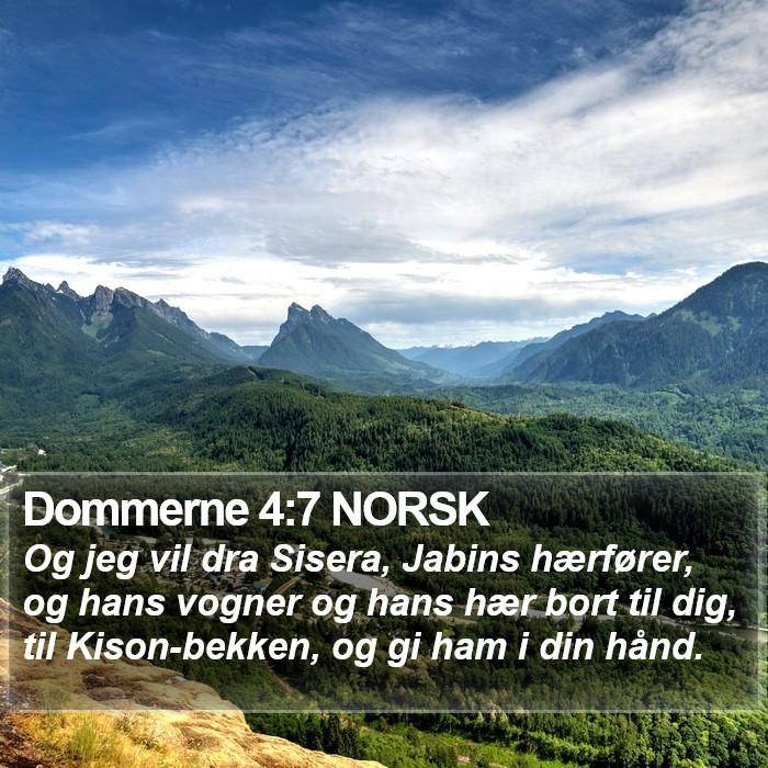 Dommerne 4:7 NORSK Bible Study