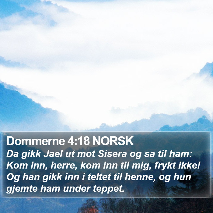 Dommerne 4:18 NORSK Bible Study