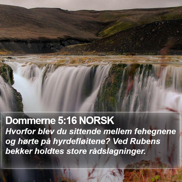 Dommerne 5:16 NORSK Bible Study