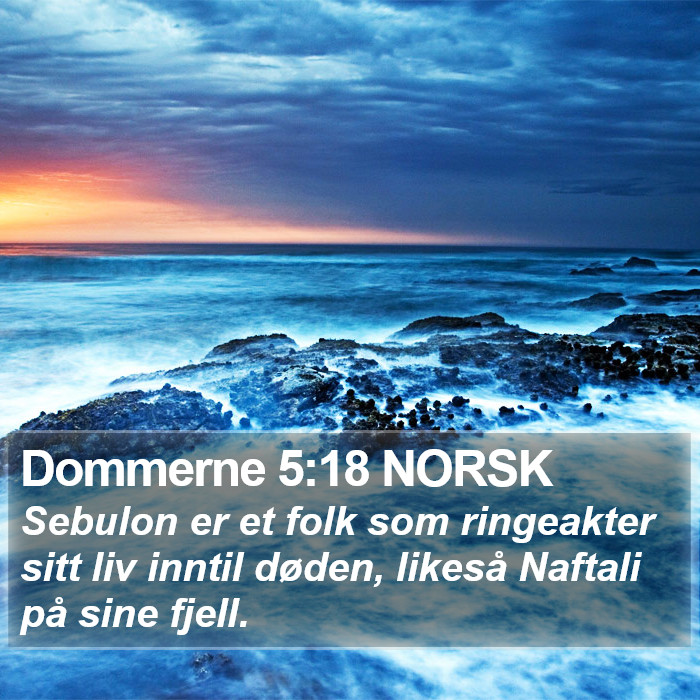 Dommerne 5:18 NORSK Bible Study