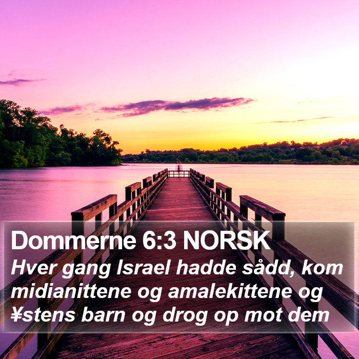 Dommerne 6:3 NORSK Bible Study