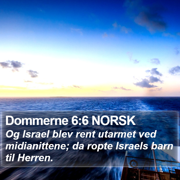 Dommerne 6:6 NORSK Bible Study