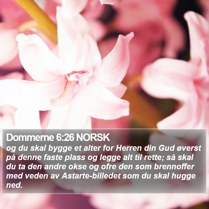 Dommerne 6:26 NORSK Bible Study