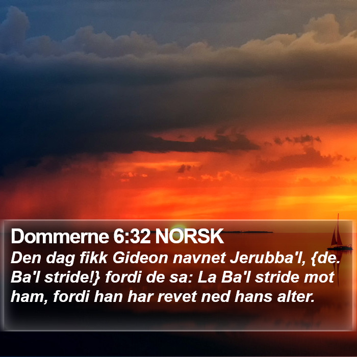 Dommerne 6:32 NORSK Bible Study