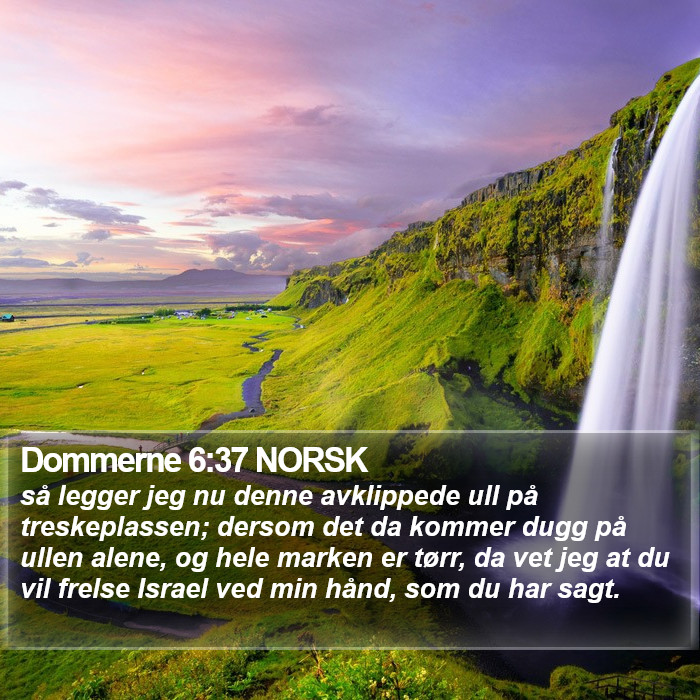 Dommerne 6:37 NORSK Bible Study