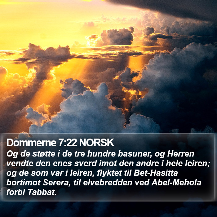 Dommerne 7:22 NORSK Bible Study