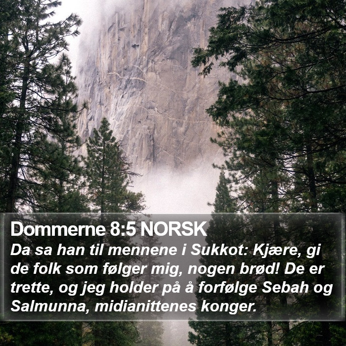 Dommerne 8:5 NORSK Bible Study