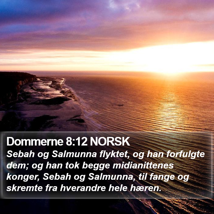 Dommerne 8:12 NORSK Bible Study