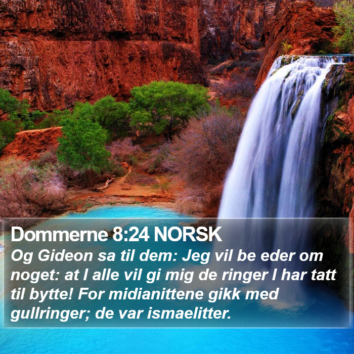 Dommerne 8:24 NORSK Bible Study