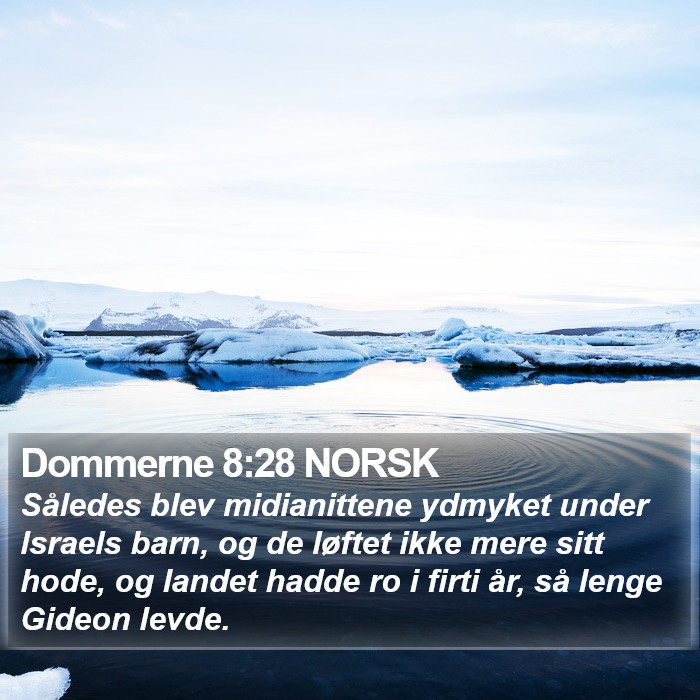 Dommerne 8:28 NORSK Bible Study