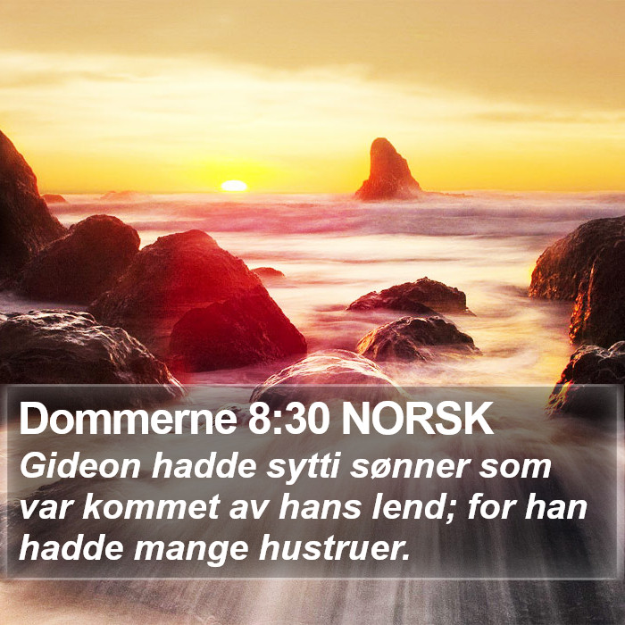 Dommerne 8:30 NORSK Bible Study