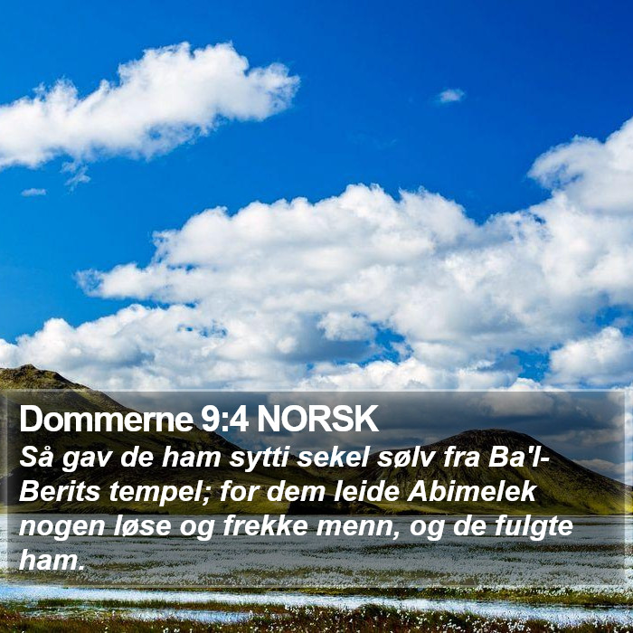 Dommerne 9:4 NORSK Bible Study