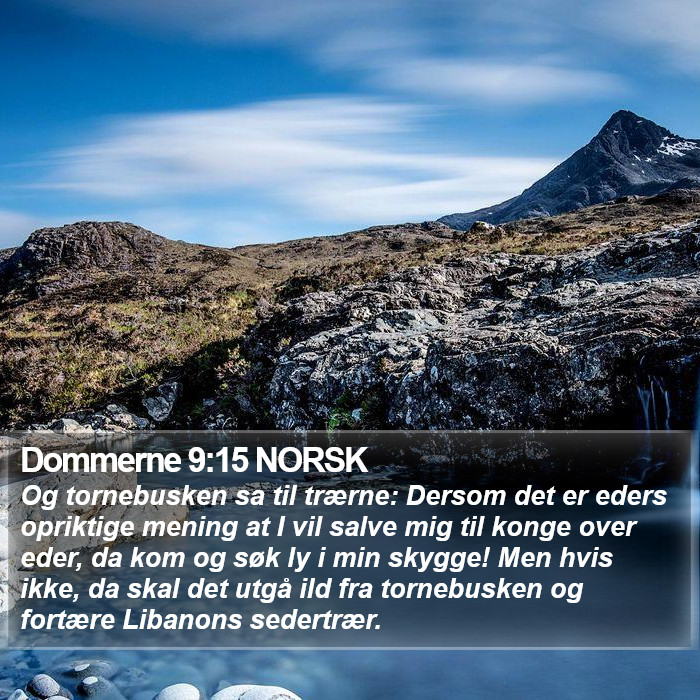 Dommerne 9:15 NORSK Bible Study