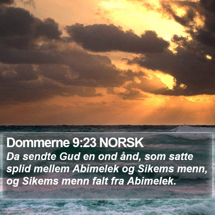 Dommerne 9:23 NORSK Bible Study