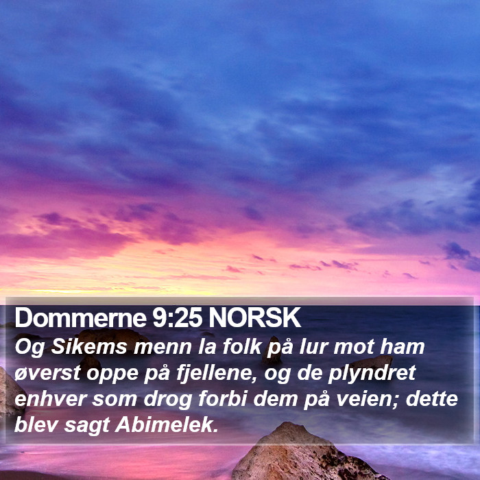 Dommerne 9:25 NORSK Bible Study