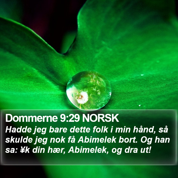 Dommerne 9:29 NORSK Bible Study