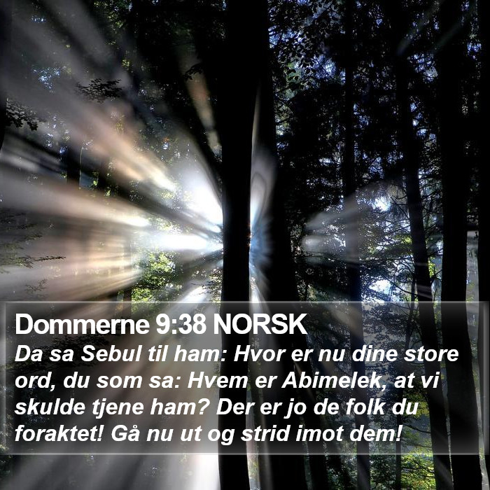 Dommerne 9:38 NORSK Bible Study