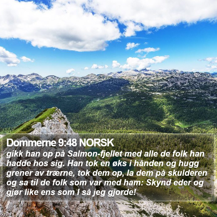 Dommerne 9:48 NORSK Bible Study