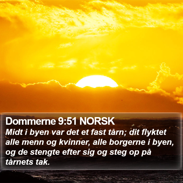 Dommerne 9:51 NORSK Bible Study