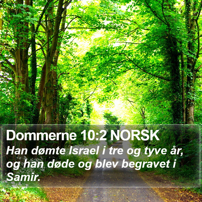 Dommerne 10:2 NORSK Bible Study