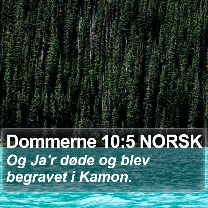 Dommerne 10:5 NORSK Bible Study