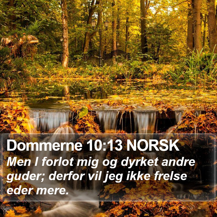 Dommerne 10:13 NORSK Bible Study