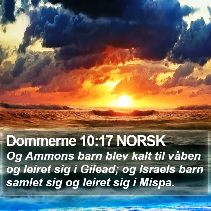 Dommerne 10:17 NORSK Bible Study