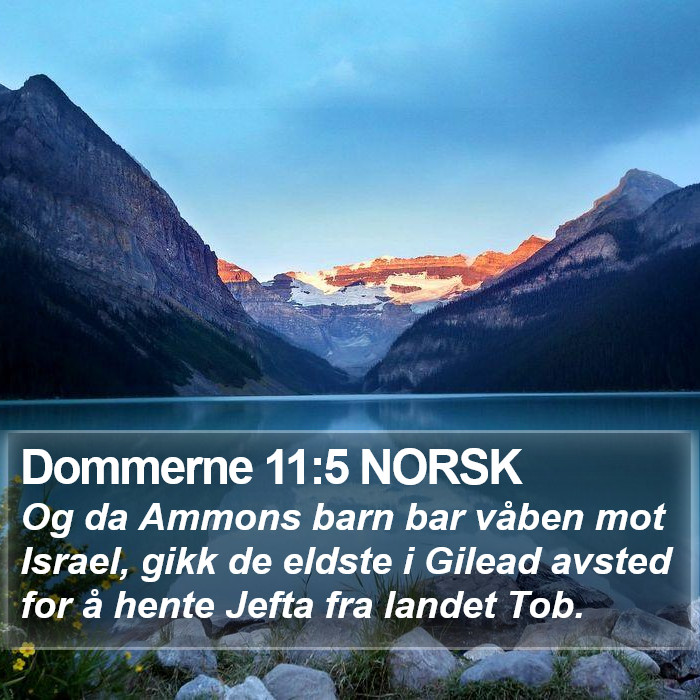 Dommerne 11:5 NORSK Bible Study