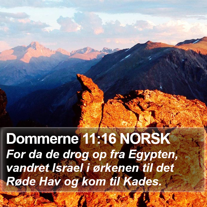 Dommerne 11:16 NORSK Bible Study
