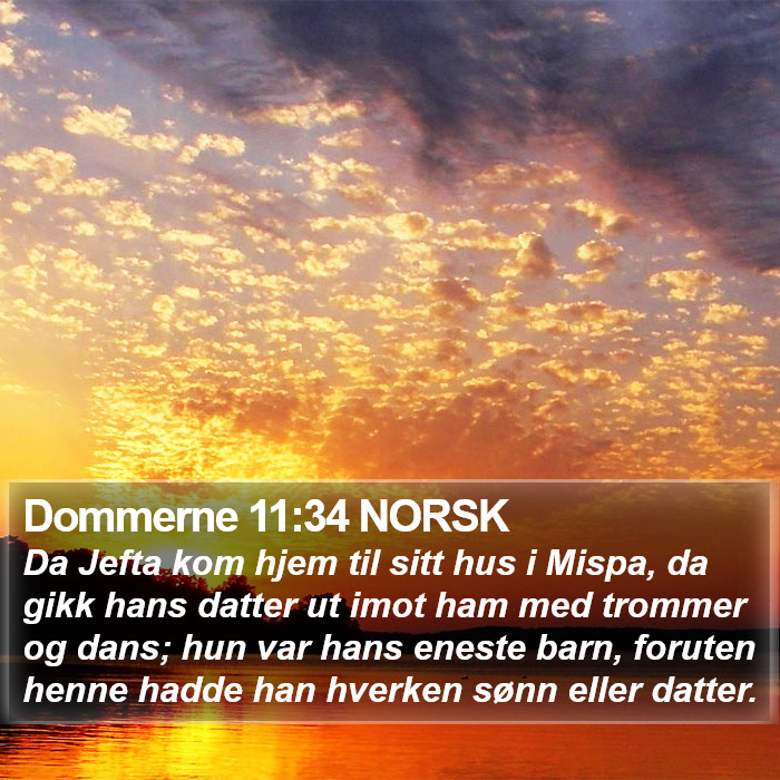 Dommerne 11:34 NORSK Bible Study