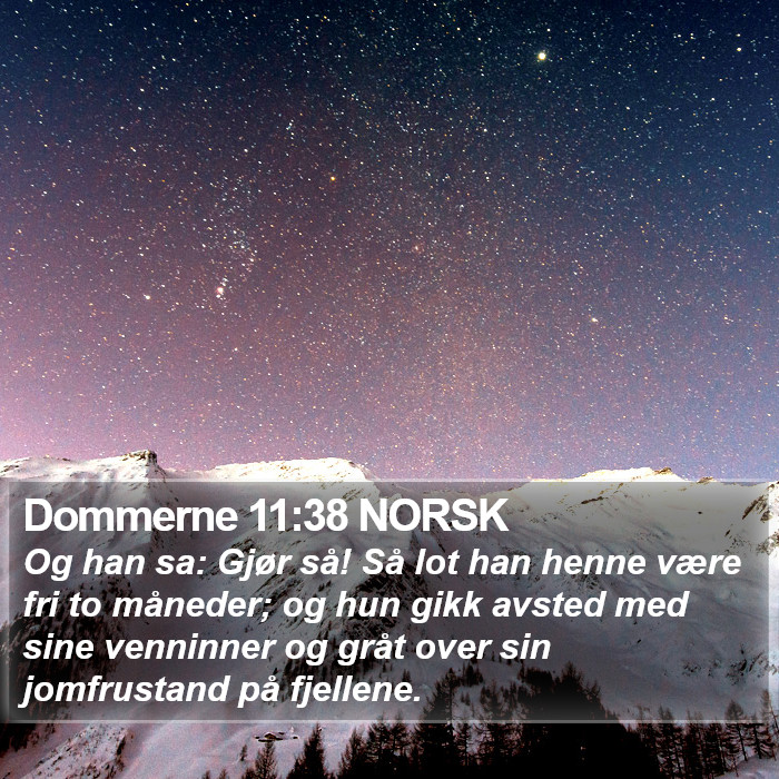 Dommerne 11:38 NORSK Bible Study