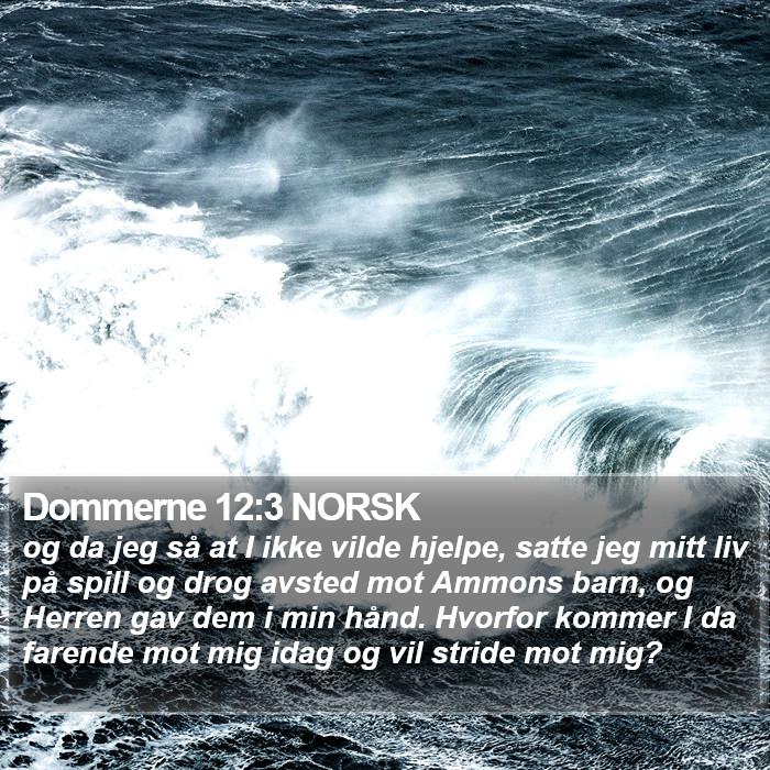 Dommerne 12:3 NORSK Bible Study