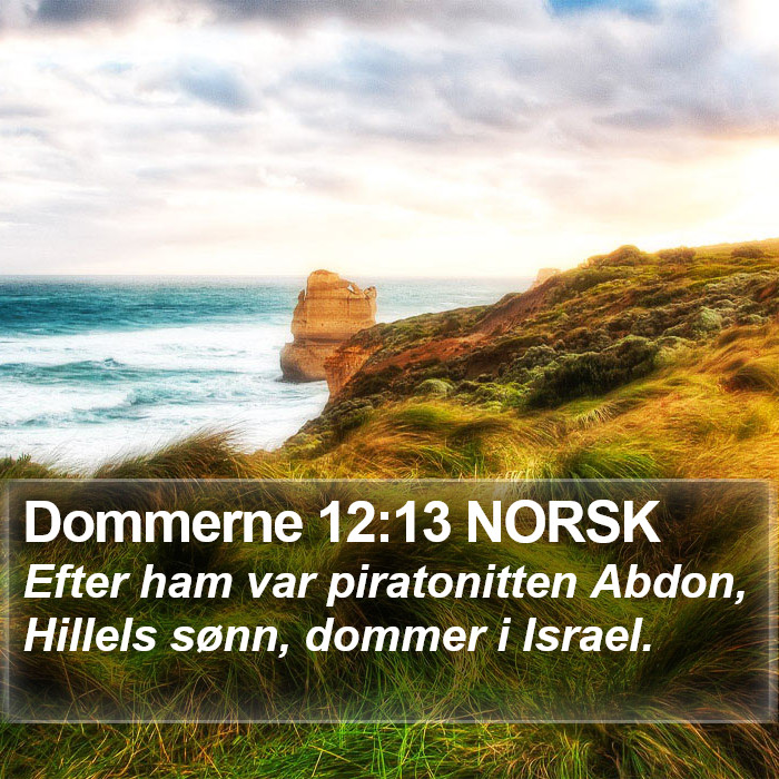 Dommerne 12:13 NORSK Bible Study