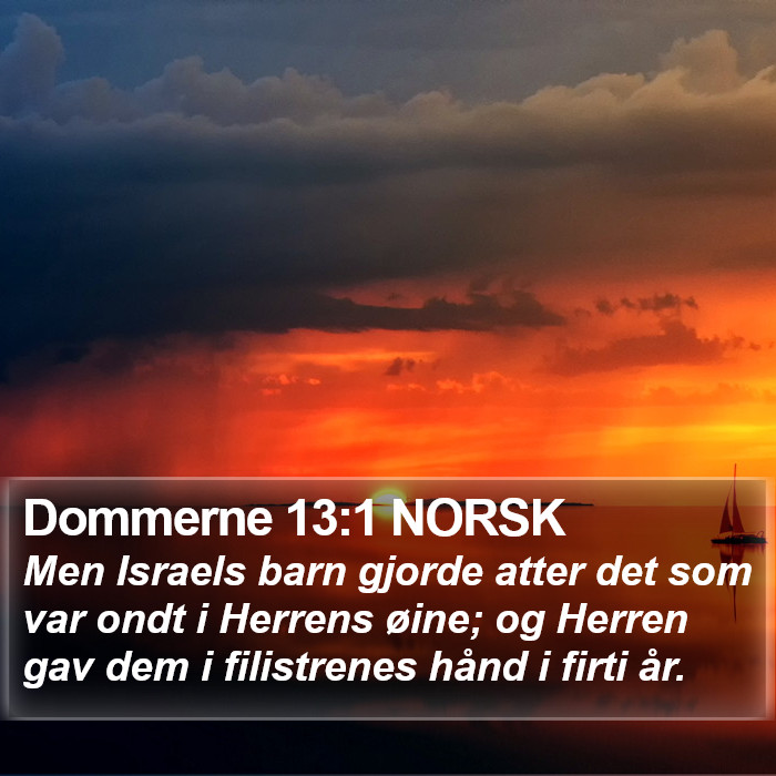 Dommerne 13:1 NORSK Bible Study