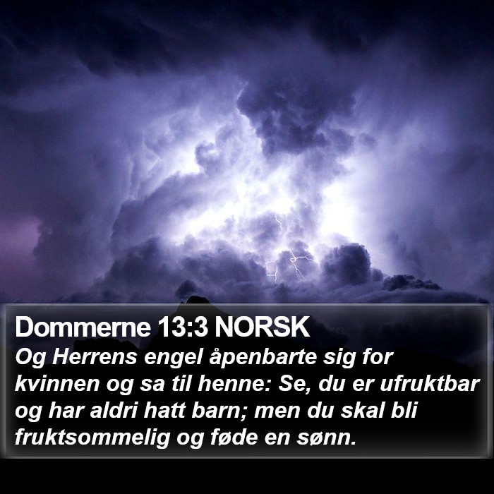 Dommerne 13:3 NORSK Bible Study