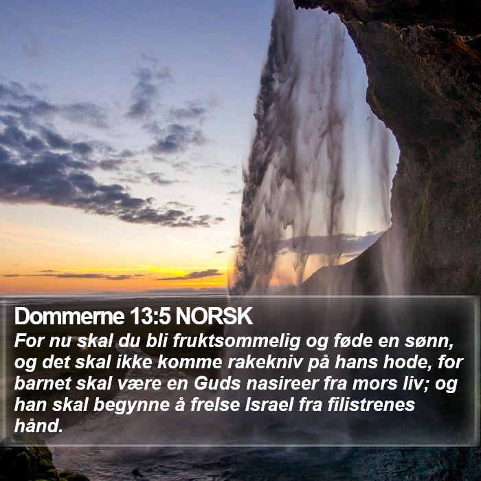 Dommerne 13:5 NORSK Bible Study