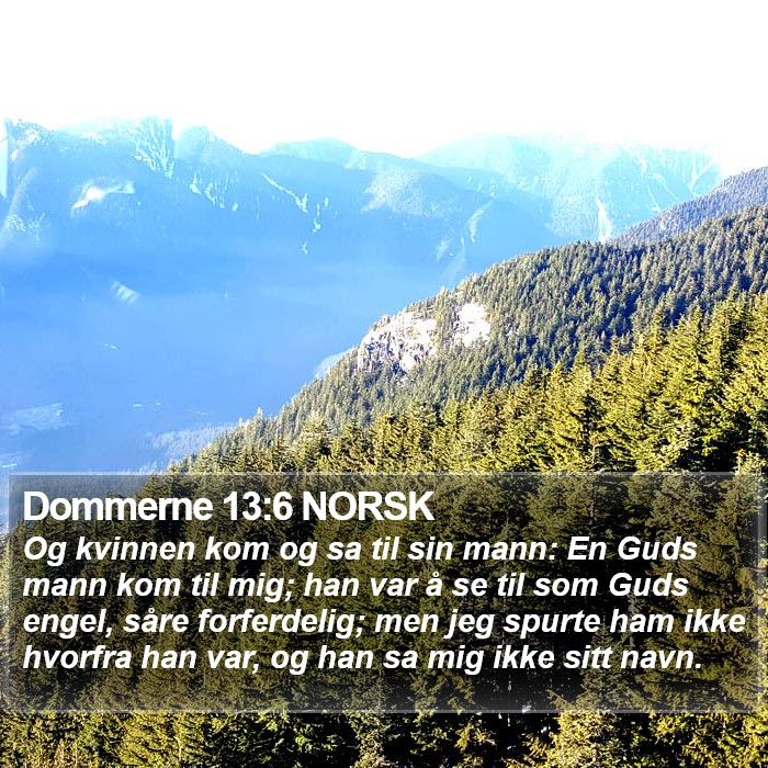 Dommerne 13:6 NORSK Bible Study