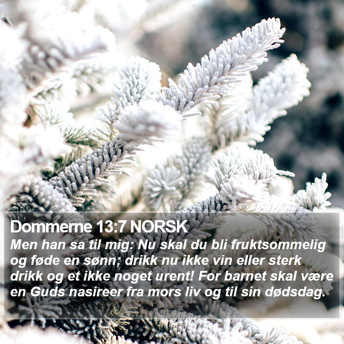 Dommerne 13:7 NORSK Bible Study