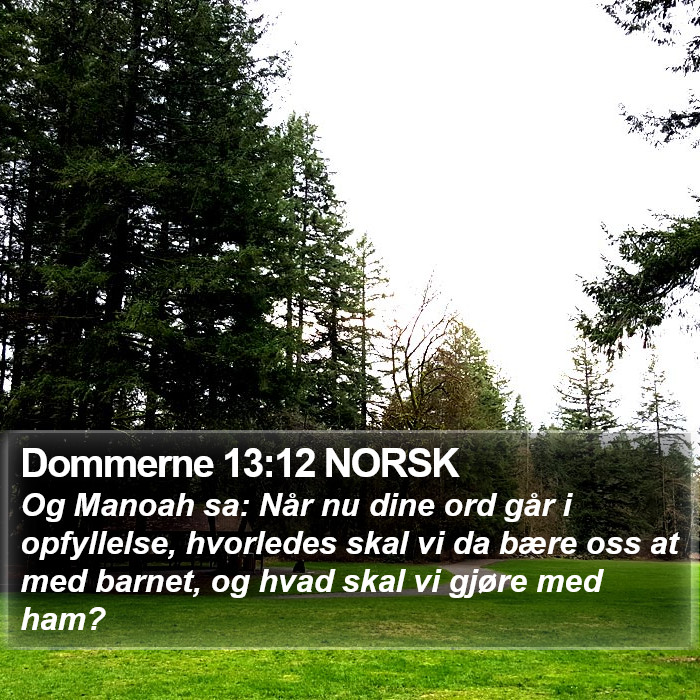 Dommerne 13:12 NORSK Bible Study